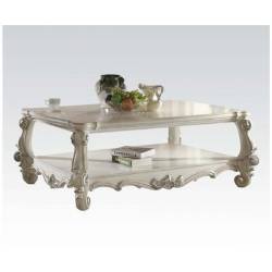 Versailles Traditional White Wood Coffee Table